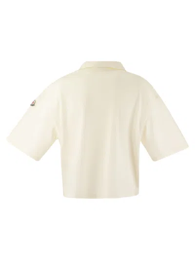 Shop Moncler Short Sleeved Polo Shirt