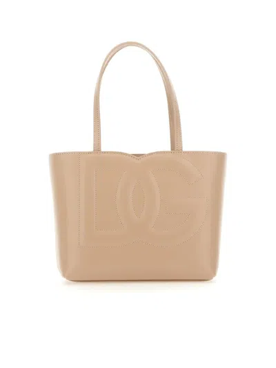 Dolce & Gabbana Tote Dg Logo Small Bag In Nero