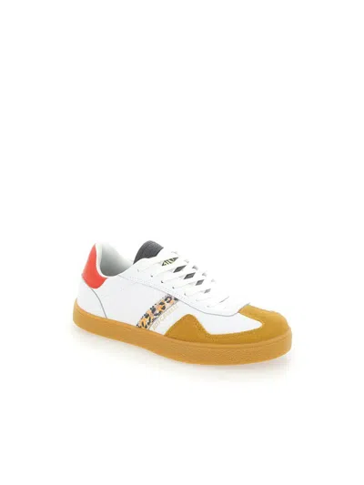 Shop Just Cavalli Sneakers In White/multi