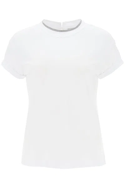 Shop Brunello Cucinelli Monile T-shirt In Bianco (white)