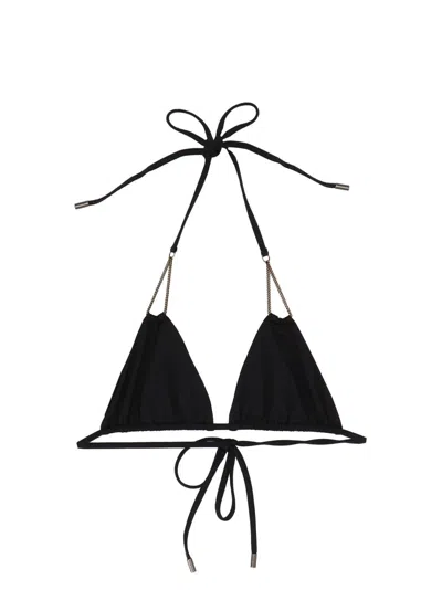Shop Saint Laurent Bikini Top In Black