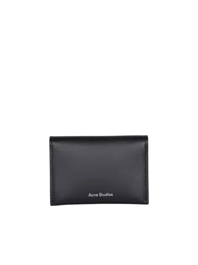 Shop Acne Studios Logo Printed Bifold Cardholder In Black
