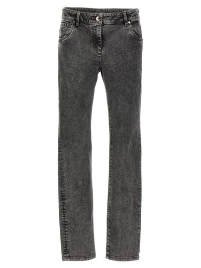 Shop Brunello Cucinelli Straight Leg Jeans In Grey