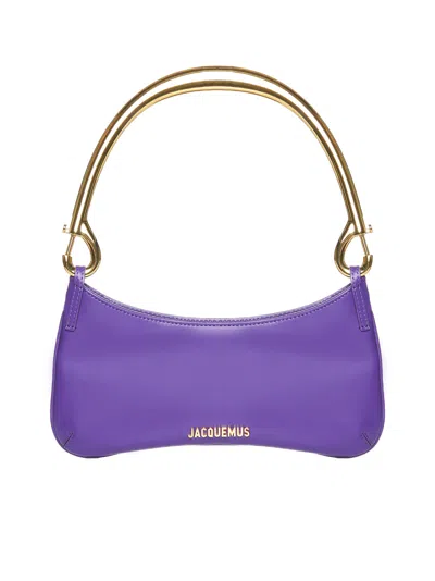 Shop Jacquemus Le Bisou Mousqueton Bag In Purple