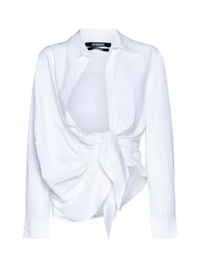 Shop Jacquemus Shirt Bahia In White