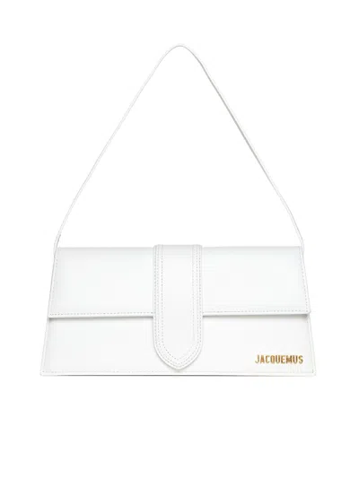 Shop Jacquemus Le Bambino Long Handbag In White