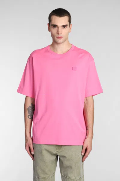 Shop Acne Studios T-shirt In Rose-pink Cotton