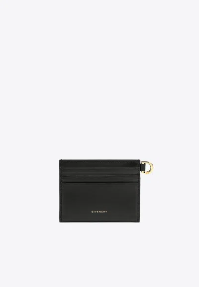 Shop Givenchy 4g Leather Cardholder In Black