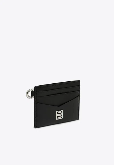 Shop Givenchy 4g Leather Cardholder In Black