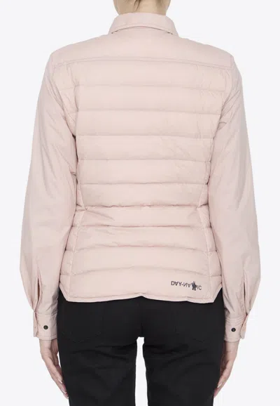 Shop Moncler Averau Short Jacket In Pink
