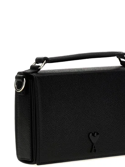 Shop Ami Alexandre Mattiussi Ami Paris 'adc Lunch Box' Handbag In Black