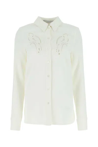 Shop Stella Mccartney Viscose Shirt In Cream