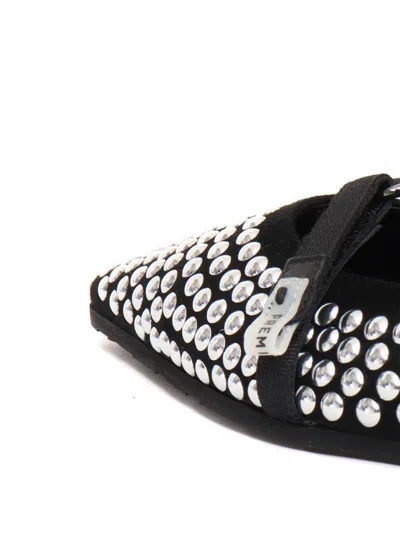 Premiata Pointed Ballerina With Studs In Black