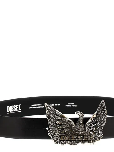 Shop Diesel 'phoenix' Belt In Black