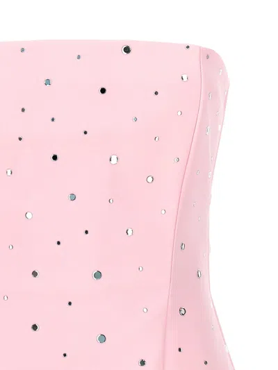 Shop Giuseppe Di Morabito All Over Crystal Dress In Pink