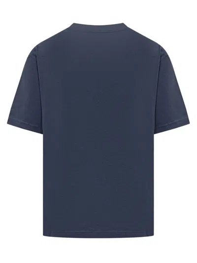 Shop Kenzo T-shirt With Design Print In Blue