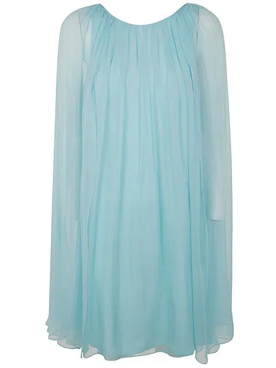 Shop Max Mara Footing Ceremony Dress Clothing In Blue