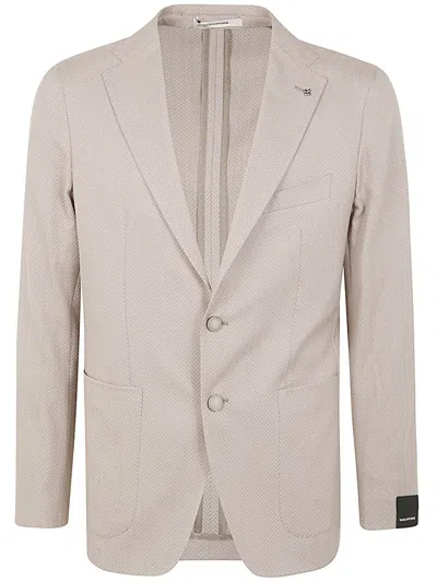 TAGLIATORE TAGLIATORE BISTRETCH SINGLE BREASTED BLAZER CLOTHING 