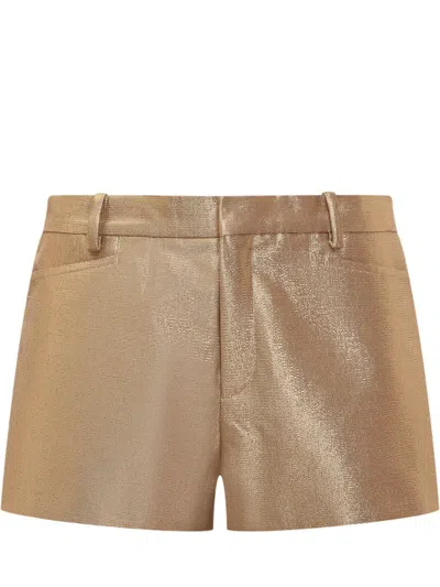 Shop Tom Ford Short Pants In Gold