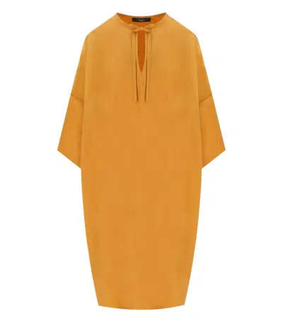 Shop Weekend Max Mara Caro Ocher Dress In Yellow