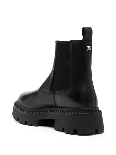 Shop Ash Genesisstud01 Beatles Boots Shoes In Black