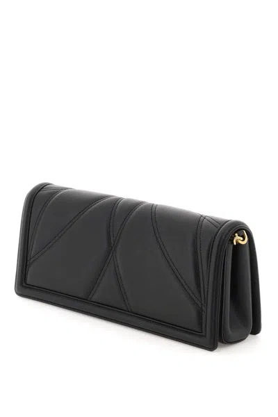 Shop Dolce & Gabbana 'devotion' Baguette Bag In Black
