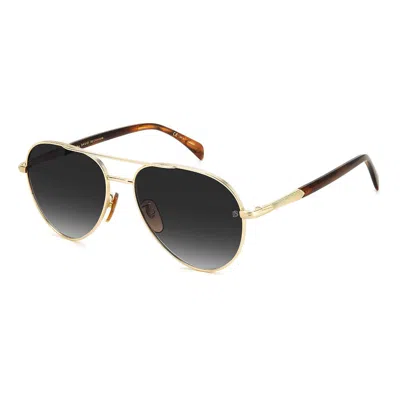 Shop Eyewear By David Beckham Sunglasses In Gold