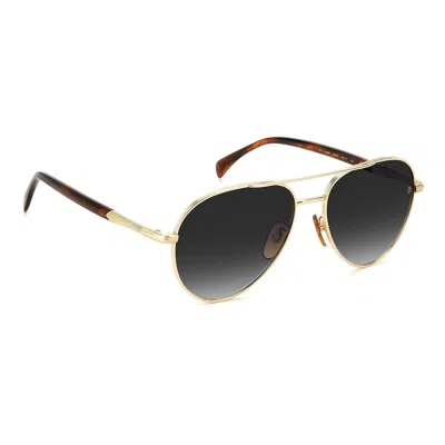 Shop Eyewear By David Beckham Sunglasses In Gold