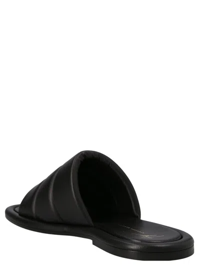 Shop Giuseppe Zanotti 'harmande' Slides In Black