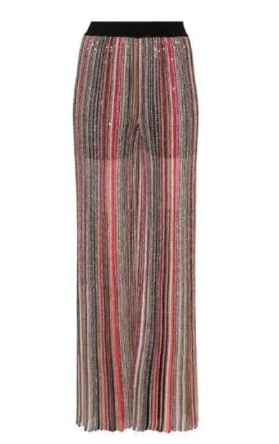 Shop Missoni Trousers In Multicolour