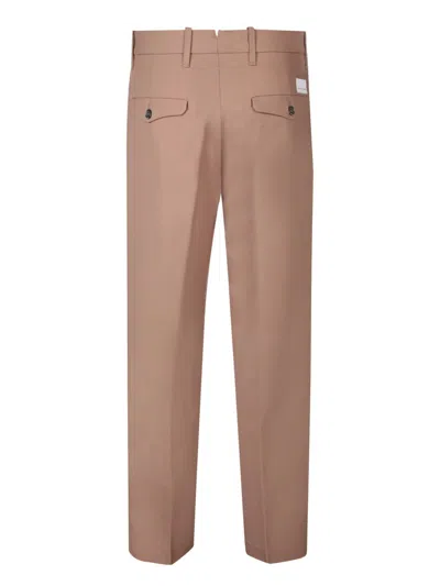 Nine In The Morning Taupe Slim Trousers In Brown