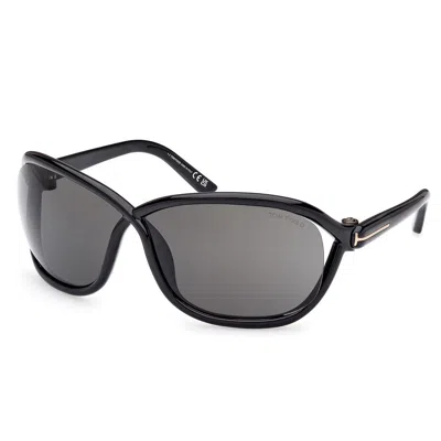Tom Ford Butterfly Frame Sunglasses In Black