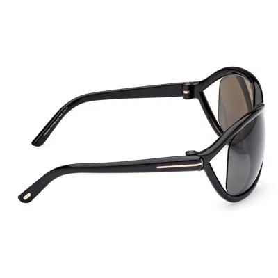 Tom Ford Butterfly Frame Sunglasses In Black