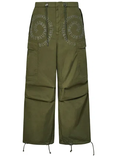 Shop Bluemarble Trousers In Verde