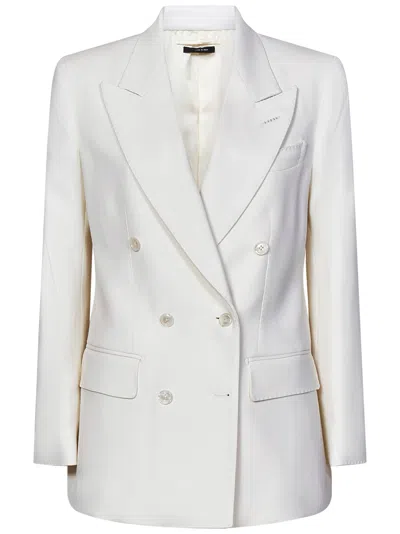 Shop Tom Ford ''wallis'' Blazer In Bianco