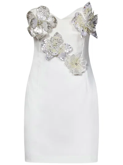 Shop Amen Mini Dress In Bianco