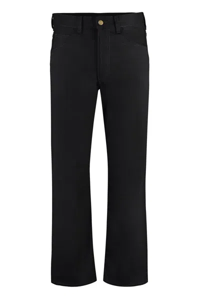 Shop Acne Studios 5-pocket Straight-leg Jeans In Black