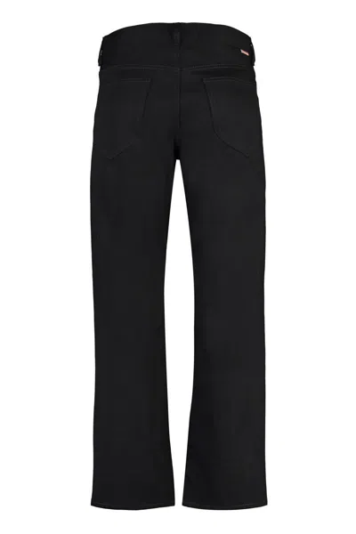 Shop Acne Studios 5-pocket Straight-leg Jeans In Black
