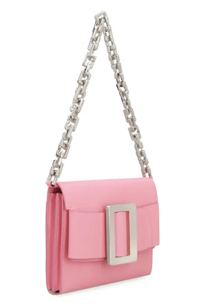 Shop Boyy Leather Clutch In Pink