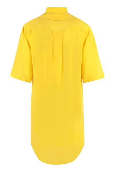 Shop Equipment Belted Shirtdress In Yellow