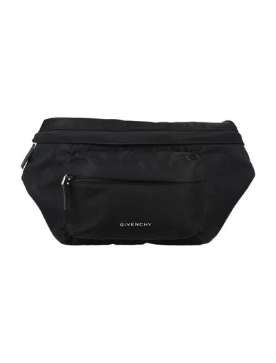 Shop Givenchy Nylon Belt Bag In Black