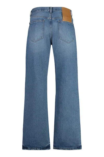 Shop Jacquemus Nîmes 5-pocket Straight-leg Jeans In Denim