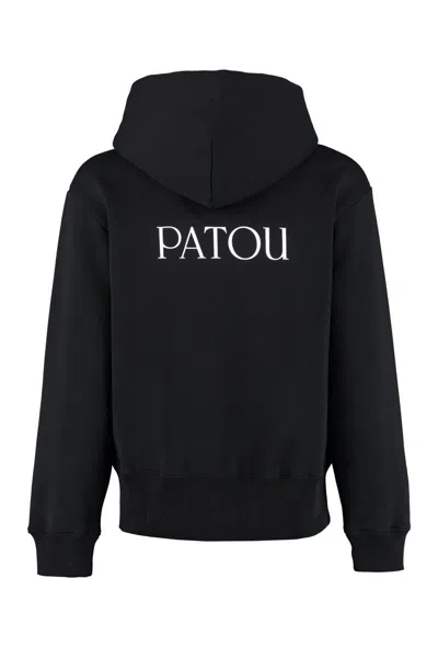 Shop Patou Full Zip Hoodie In Black