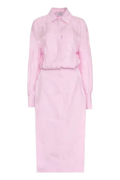 Shop Attico The  Charla Shirtdress In Pink