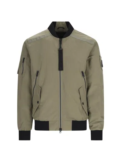 Moose Knuckles Courville Bomber Jacket In Green