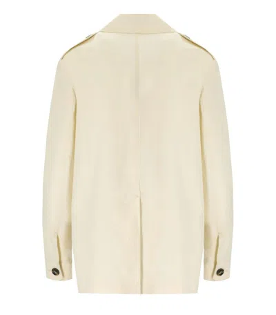 Shop Weekend Max Mara Bacca Butter Jacket In White