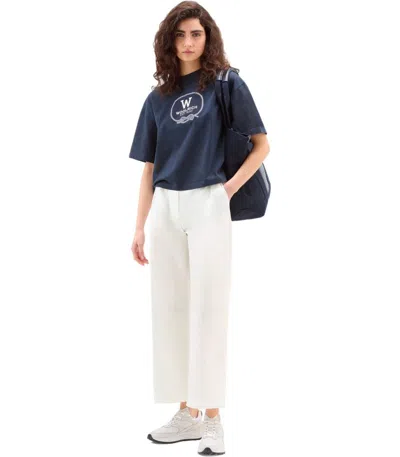 Shop Woolrich White Trousers