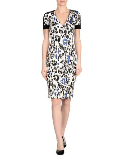 Shop Just Cavalli Knee-length Dresses In White