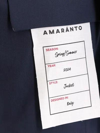 Shop Amaranto Amaránto Blazer In Blue