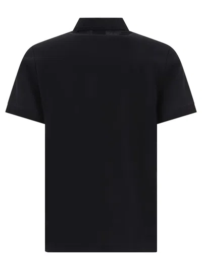Shop Burberry "eddie" Polo Shirt In Black
